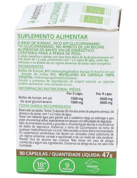 Glucomanano 80Arkocapsulas. Bio