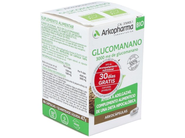 Glucomanano 80Arkocapsulas. Bio