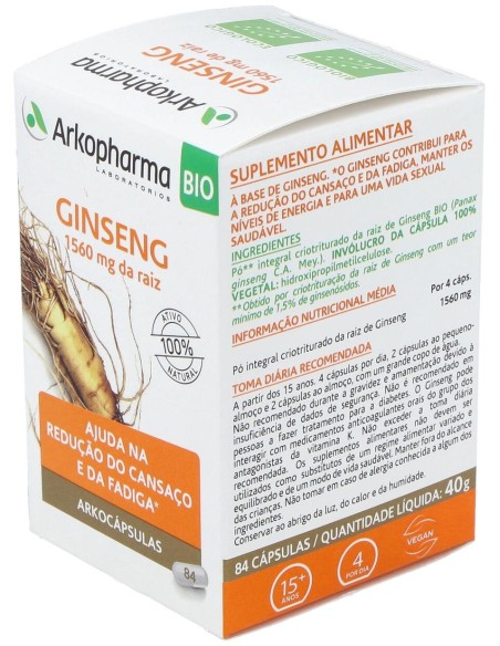Ginseng 84Arkocapsulas. Bio