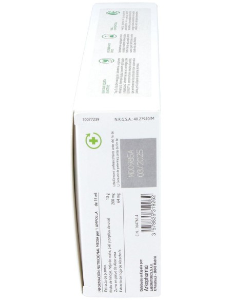 Arkopharma Arkofluido Alcachofa Forte Ultraconcentrado + Aloe Vera 20Ampollas