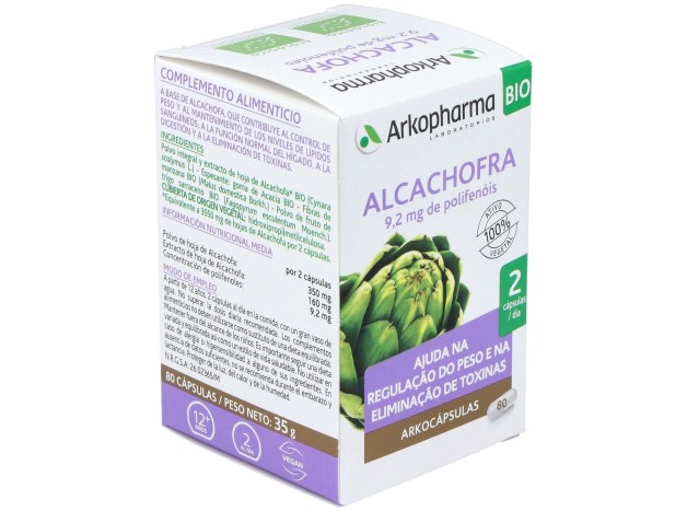 Arkopharma Arkocápsulas Alcachofa, 80 Cápsulas