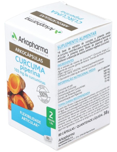 Curcuma 80Arkocapsulas. Bio