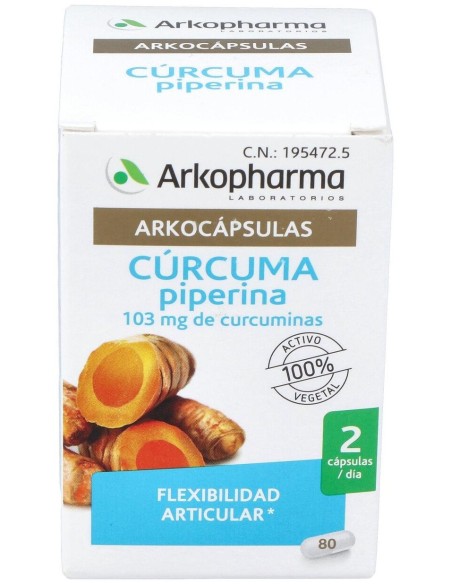 Curcuma 80Arkocapsulas. Bio