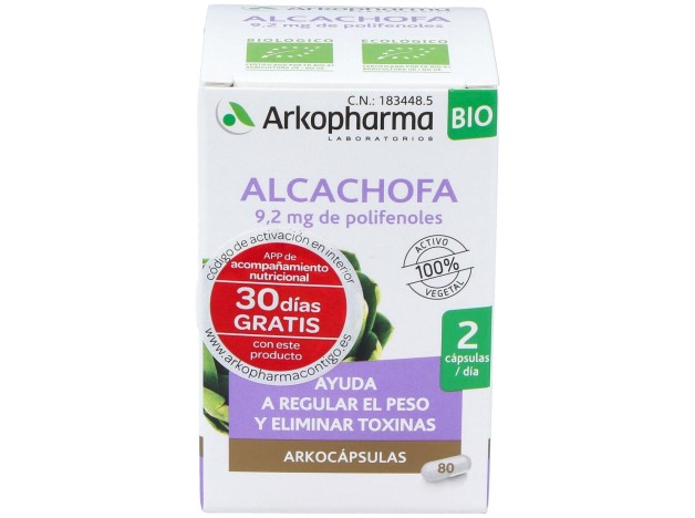 Arkopharma Arkocápsulas Alcachofa, 80 Cápsulas