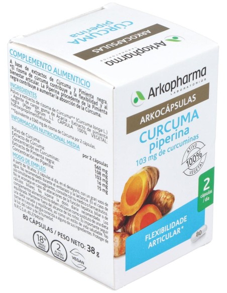 Curcuma 80Arkocapsulas. Bio