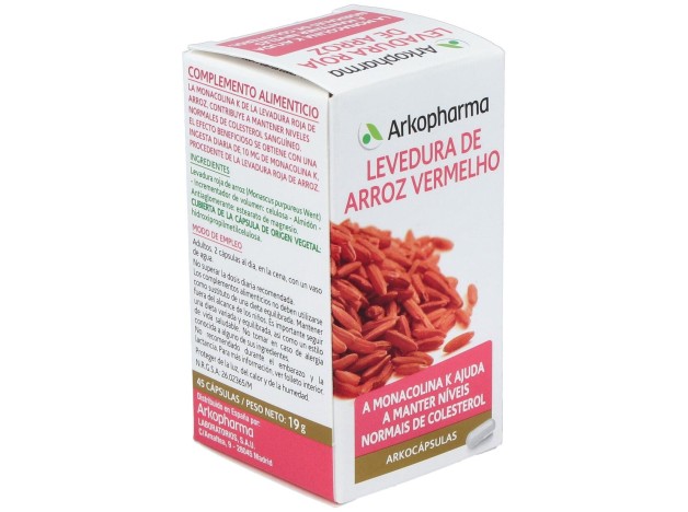 Levadura Roja De Arroz 45Arkocapsulas. Bio