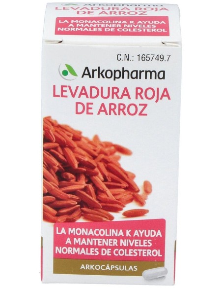 Levadura Roja De Arroz 45Arkocapsulas. Bio