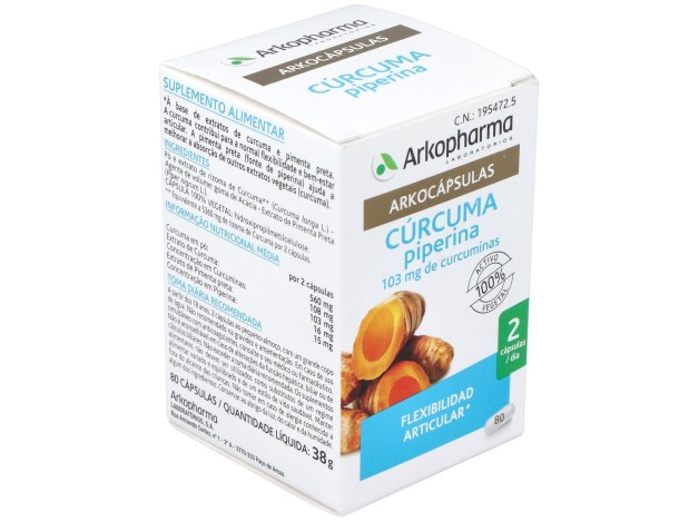 Curcuma 80Arkocapsulas. Bio