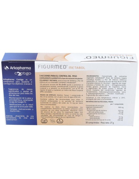 Arkopharma Figurmed Metabol, 30 Cápsulas