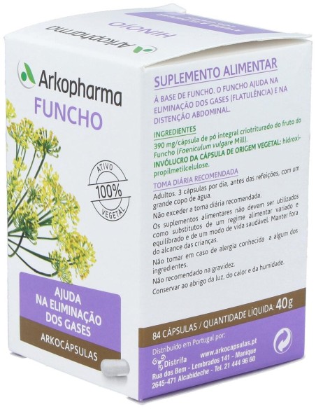 Arkopharma Arkocápsulas Hinojo, 84 Cápsulas