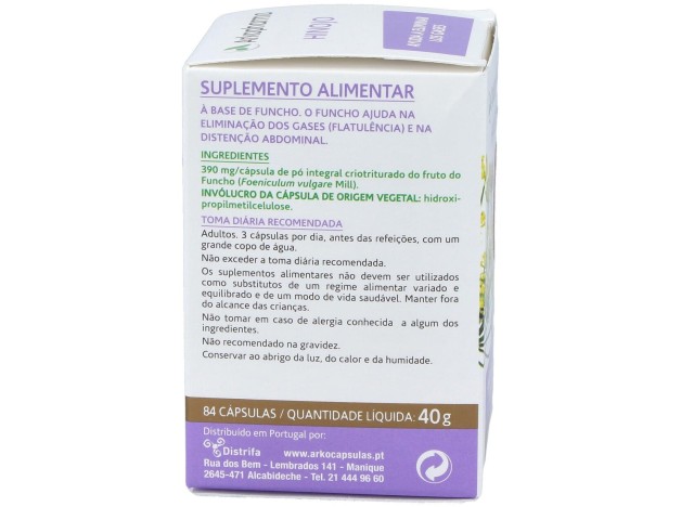 Arkopharma Arkocápsulas Hinojo, 84 Cápsulas