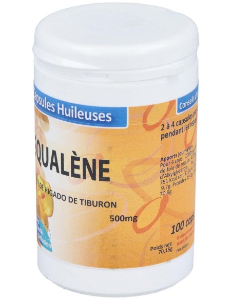Aceite De Higado De Tiburon 500Mg. 100Cap.