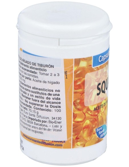 Aceite De Higado De Tiburon 500Mg. 100Cap.