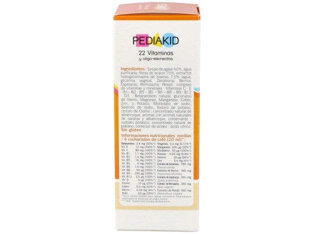 Pediakid 22 Vitaminas-Oligoelementos Jarabe 125Ml.