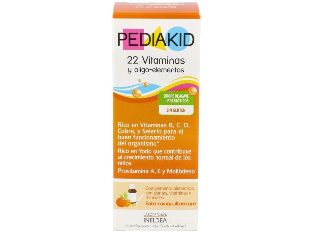 Pediakid 22 Vitaminas-Oligoelementos Jarabe 125Ml.