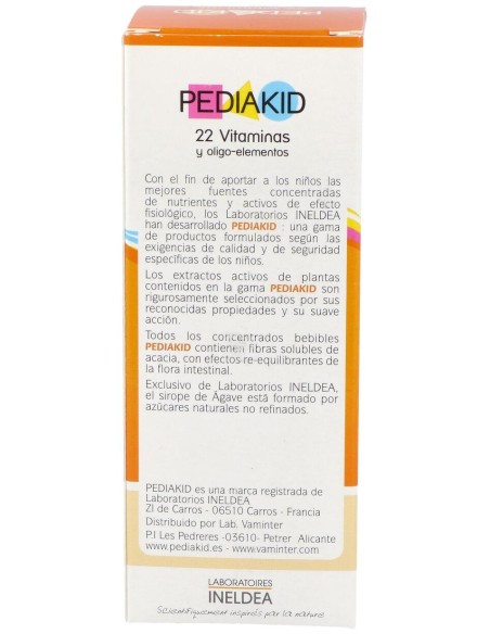 Pediakid 22 Vitaminas-Oligoelementos Jarabe 125Ml.
