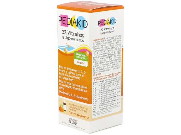 Pediakid 22 Vitaminas-Oligoelementos Jarabe 125Ml.