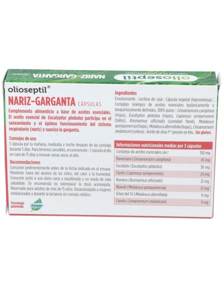 Olioseptil Sinus 15Cap.