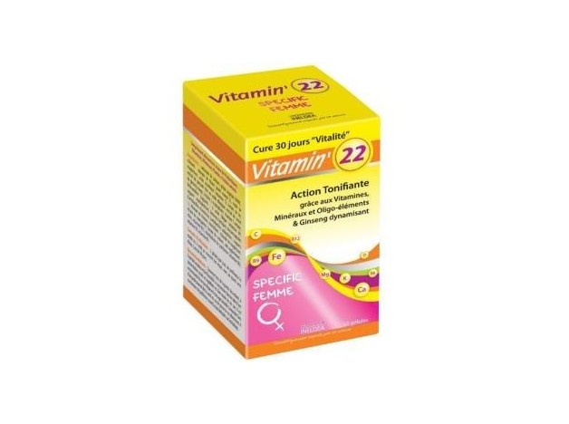 Vitamin 22 Vitaminas-Olig-Plantas Mujer 60Cap.