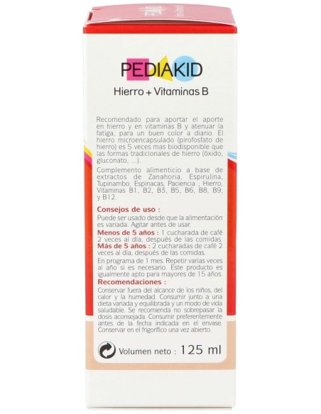 Pediakid Hierro-Vit.B Jarabe 125Ml.