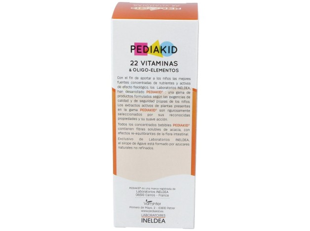 Pediakid 22 Vitaminas-Oligoelementos Jarabe 250Ml.
