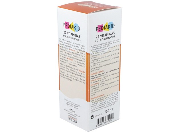 Pediakid 22 Vitaminas-Oligoelementos Jarabe 250Ml.