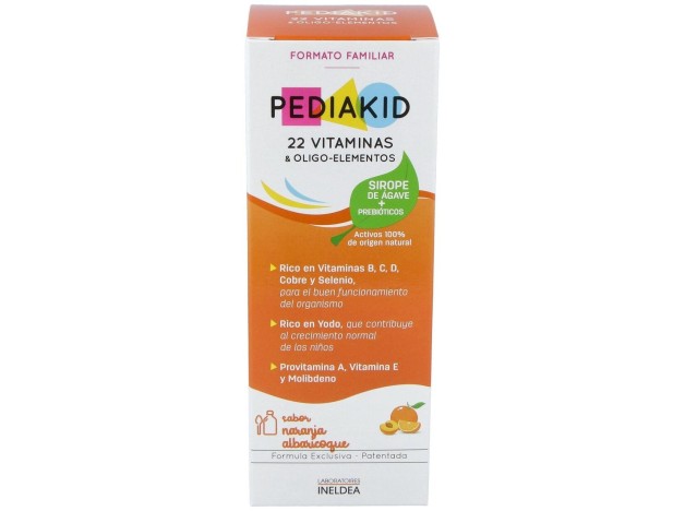 Pediakid 22 Vitaminas-Oligoelementos Jarabe 250Ml.