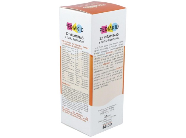 Pediakid 22 Vitaminas-Oligoelementos Jarabe 250Ml.
