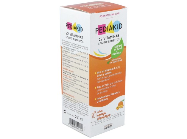 Pediakid 22 Vitaminas-Oligoelementos Jarabe 250Ml.