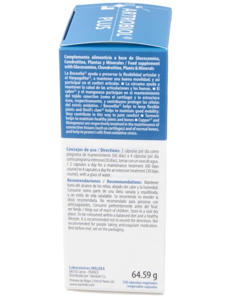 Artrobiol Plus Glucosamina+Condroitina 120Cap.