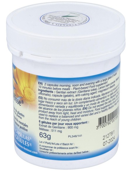 Genciana Melisa 200Cap.