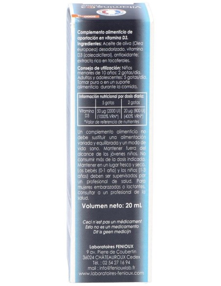 Fenioux Vitamina D3 2000Ui 20Ml