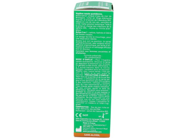 Spray Nasal Hidratante Con Calendula Bio 100Ml.