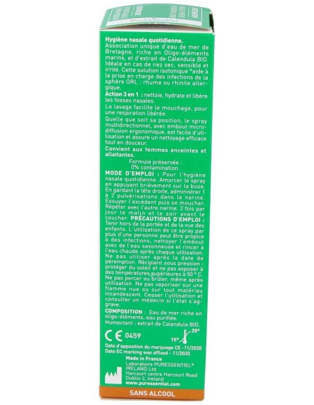 Spray Nasal Hidratante Con Calendula Bio 100Ml.