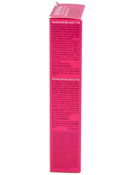 Sensibio Ar Bb Cream Spf30 Perfeccionador Dermatológico Bioderma
