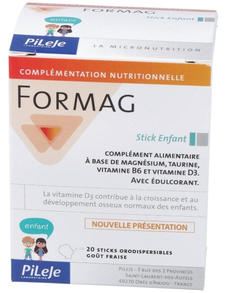 Pileje Formag Infantil Sabor Fresa 20 Stick