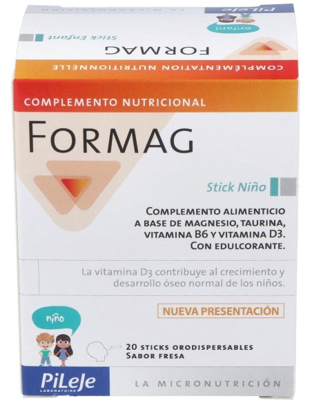 Pileje Formag Infantil Sabor Fresa 20 Stick