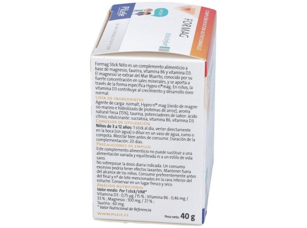 Pileje Formag Infantil Sabor Fresa 20 Stick