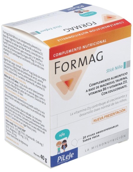 Pileje Formag Infantil Sabor Fresa 20 Stick