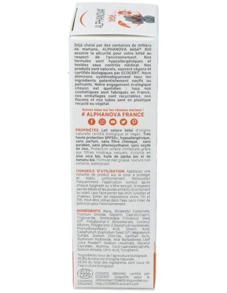 Solar Spf50+ Bebe 50Gr. Bio
