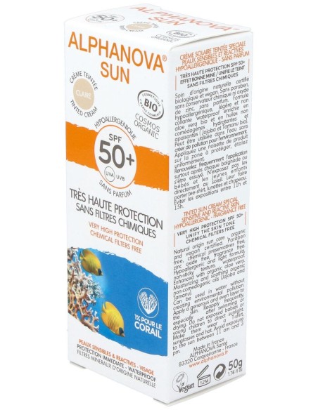 Solar Facial Spf50+ Color Hipoalergenico 50Gr. Bio