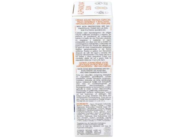 Solar Facial Spf50+ Color Hipoalergenico 50Gr. Bio