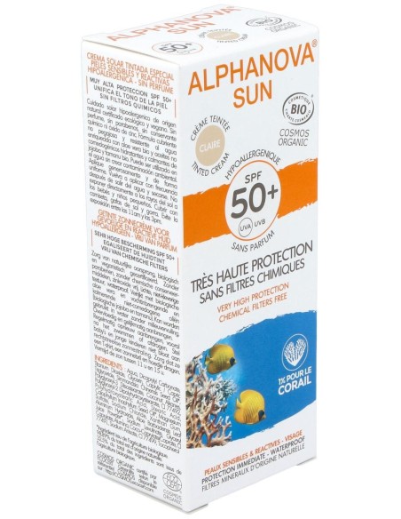 Solar Facial Spf50+ Color Hipoalergenico 50Gr. Bio