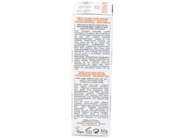 Solar Facial Spf50+ Color Hipoalergenico 50Gr. Bio
