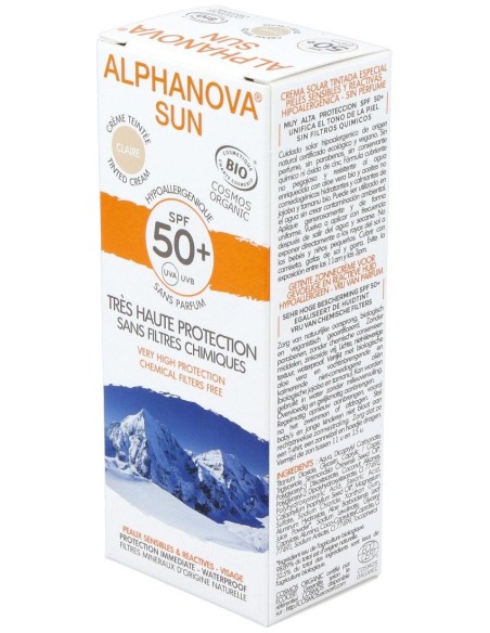 Solar Facial Spf50+ Color Hipoalergenico 50Gr. Bio