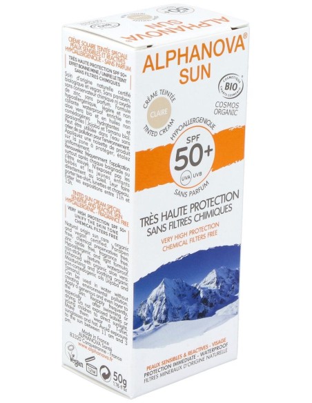 Solar Facial Spf50+ Color Hipoalergenico 50Gr. Bio