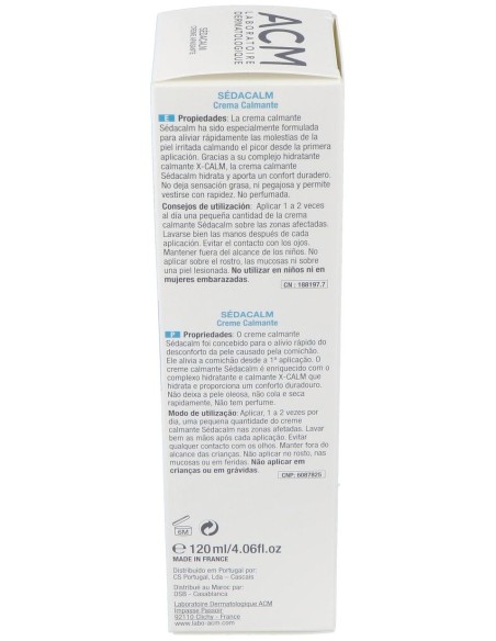 Acm Sédacalm Crema Calmante, 120 Ml