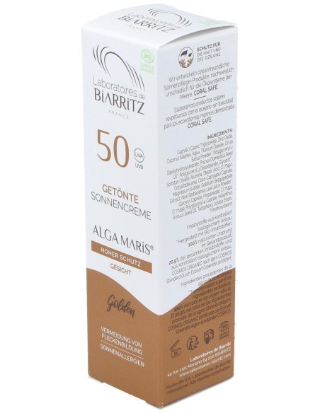 Laboratoires De Biarritz Crema Facial Color Dorado Spf50 50Ml
