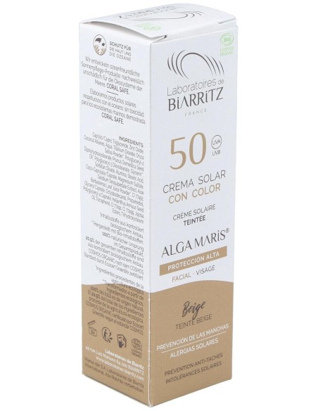Crema Facial Color Beige Spf50 50Ml.
