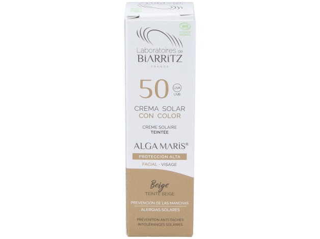 Crema Facial Color Beige Spf50 50Ml.